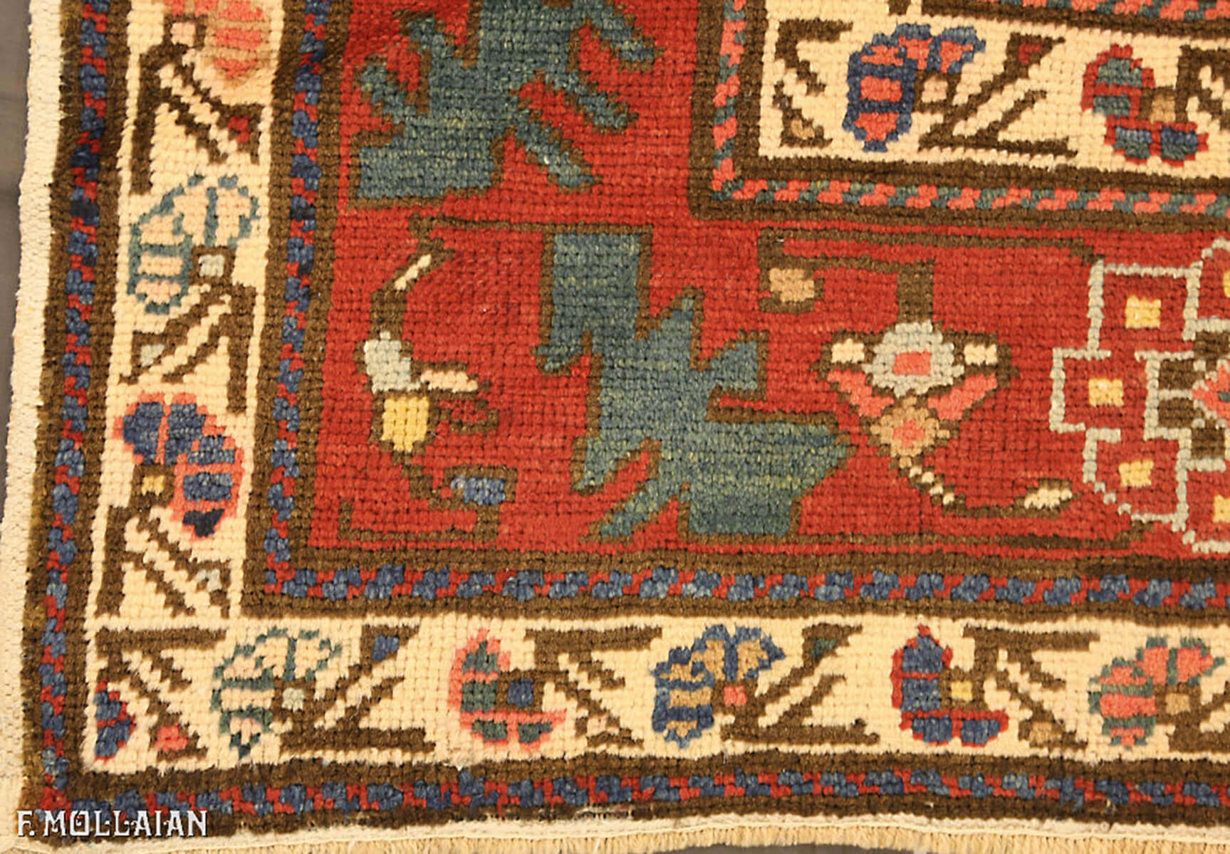 Antique Caucasian Kazak Adler Rug n: 8341